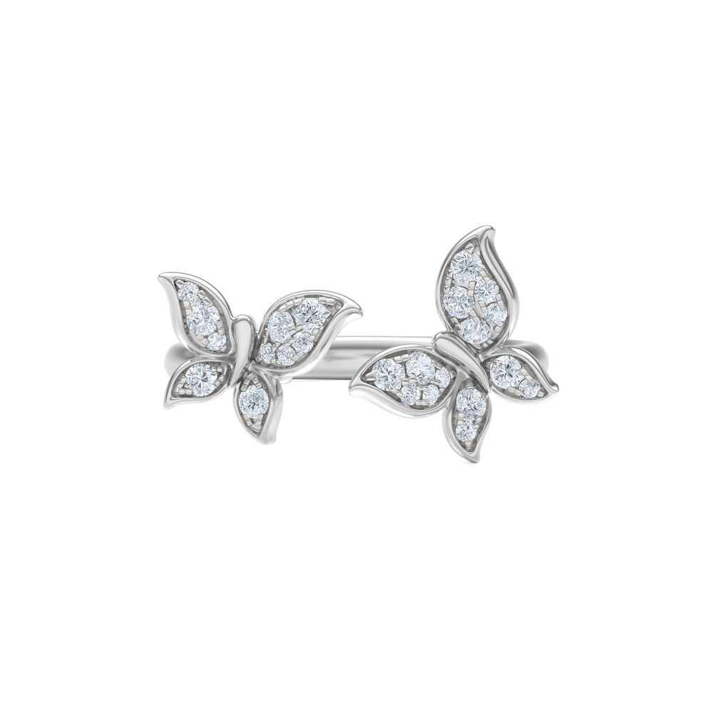 Papillon 0.20ct Lab Diamond Ring in Sterling Silver
