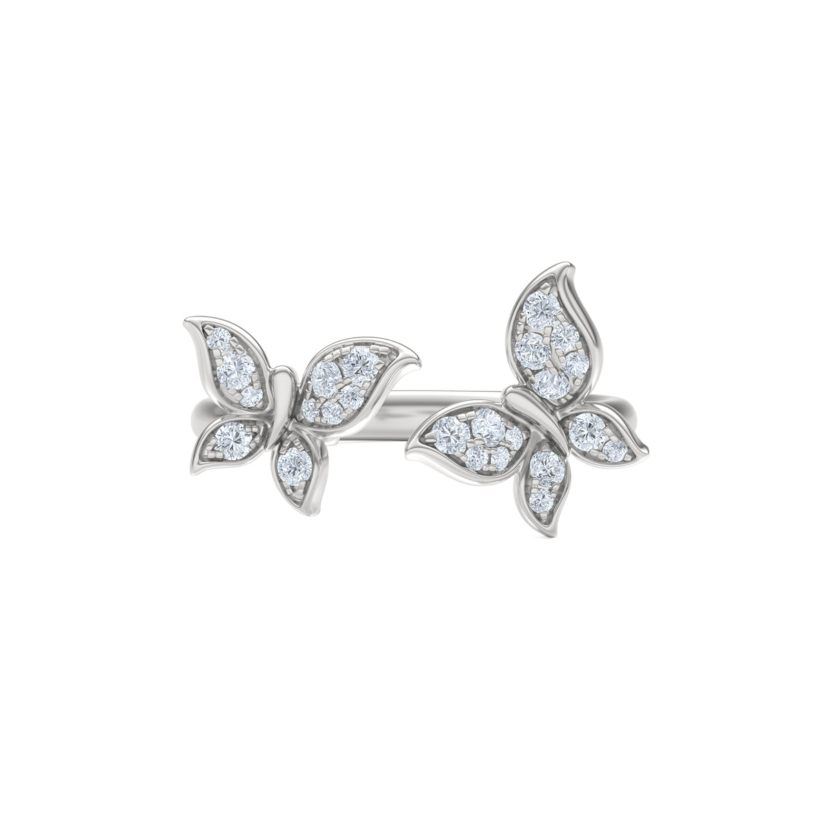 Papillon 0.20ct Lab Diamond Ring in Sterling Silver