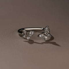 Papillon 0.20ct Lab Diamond Ring in Sterling Silver