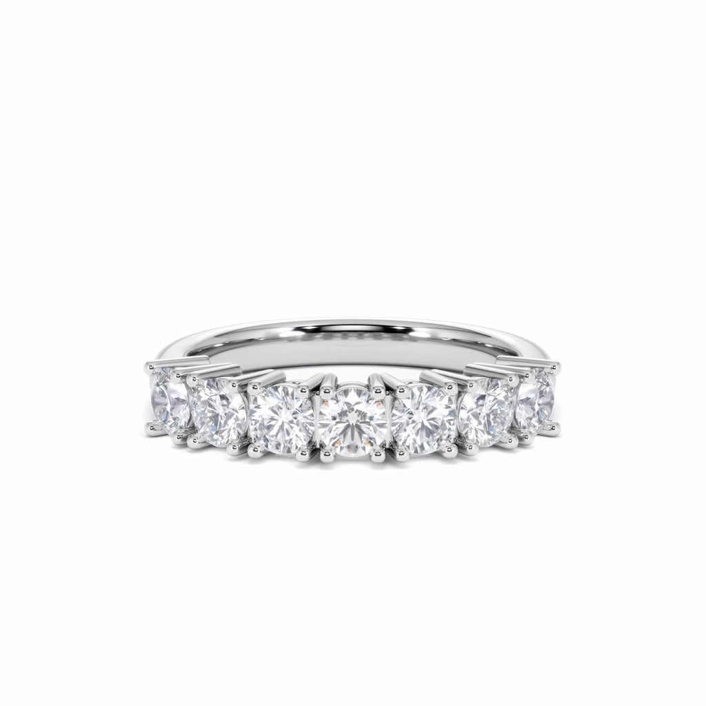 Chloe Platinum 7 Stone Diamond Eternity Ring 1.00CT H/SI