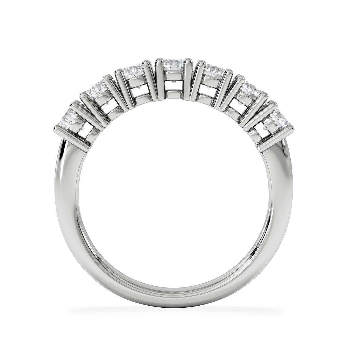 Chloe 7 Stone Lab Diamond Eternity Ring 1.00CT G/VS in 9K White Gold
