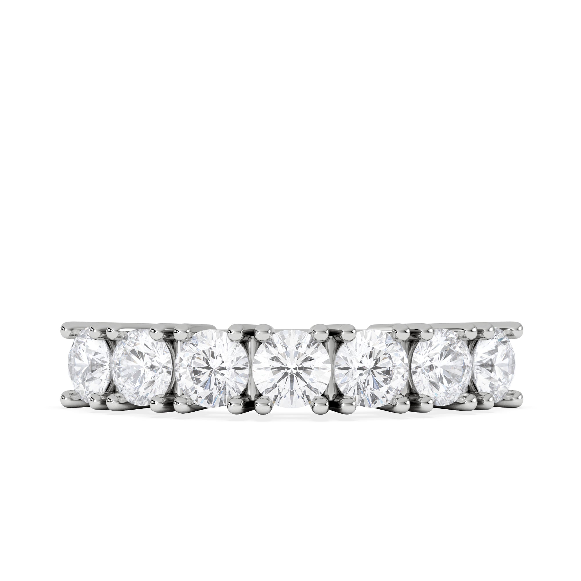 Chloe 7 Stone Lab Diamond Eternity Ring 1.00CT G/VS in 9K White Gold