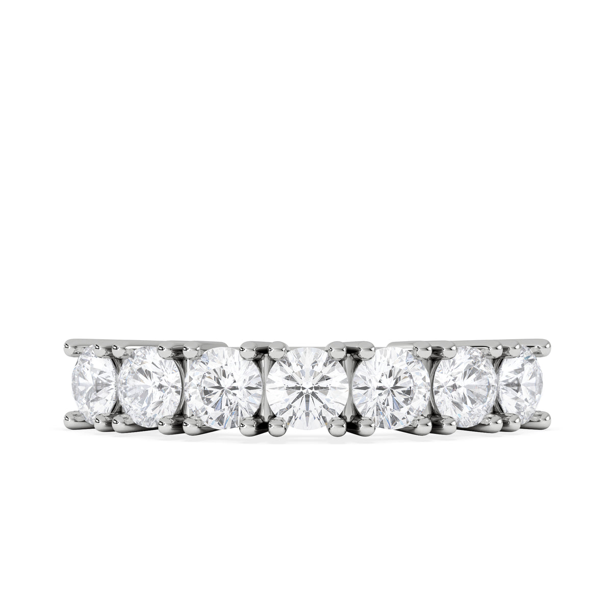 Chloe Platinum 7 Stone Diamond Eternity Ring 1.00CT H/SI