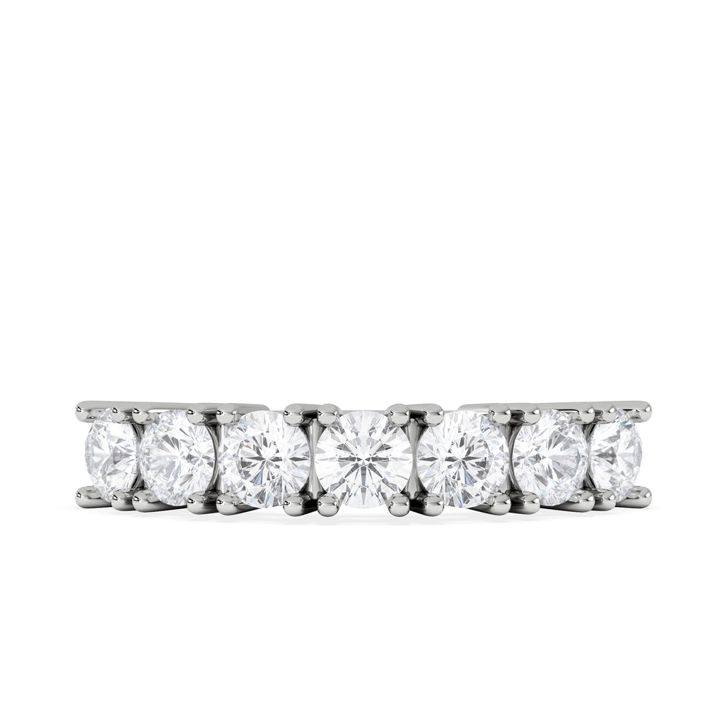 Chloe 18K White Gold 7 Stone Diamond Eternity Ring 1.00CT G/VS