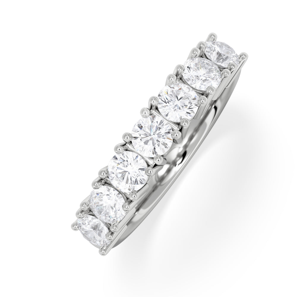Chloe 7 Stone Lab Diamond Eternity Ring 1.00CT G/VS in 9K White Gold