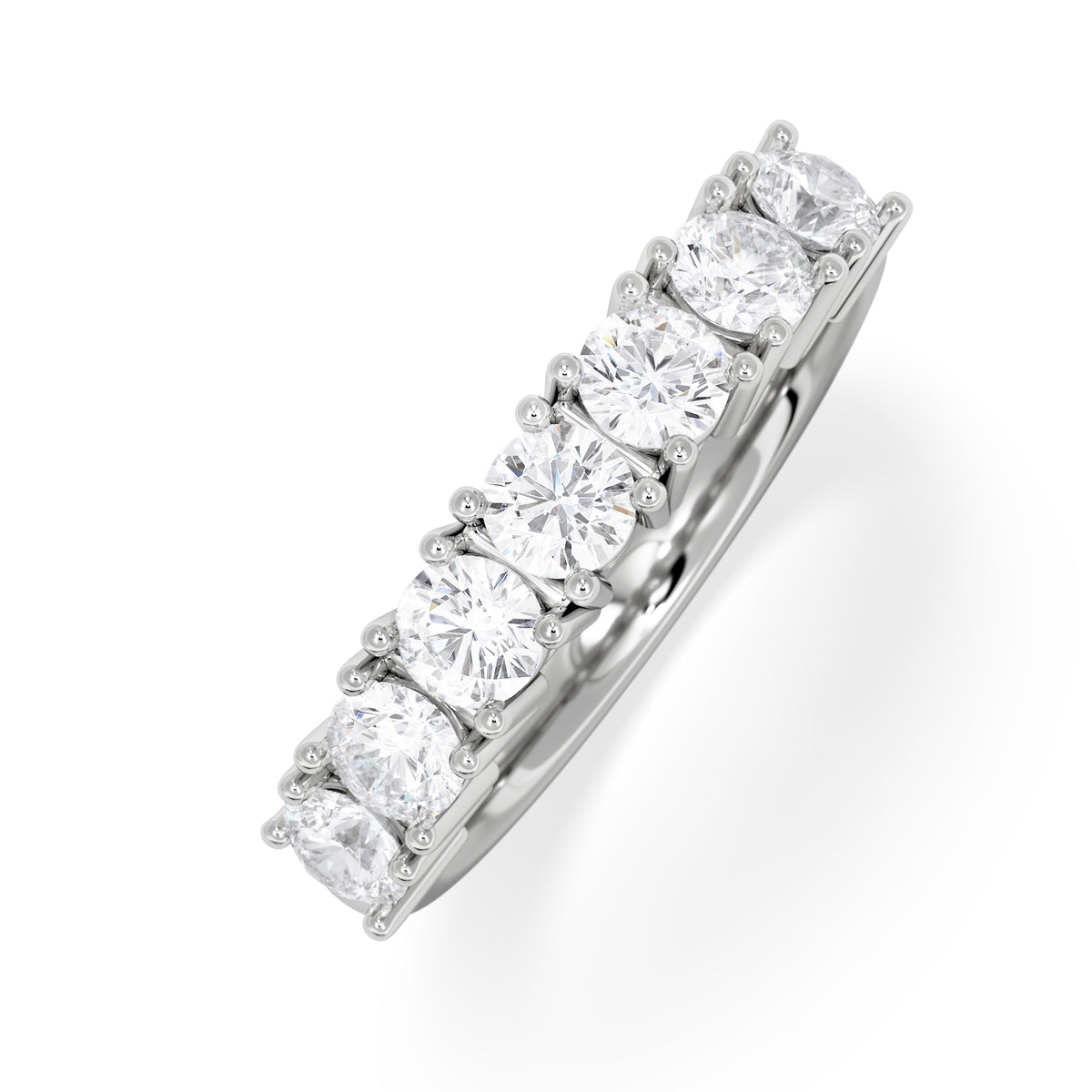 Chloe Platinum 7 Stone Diamond Eternity Ring 1.00CT G/VS