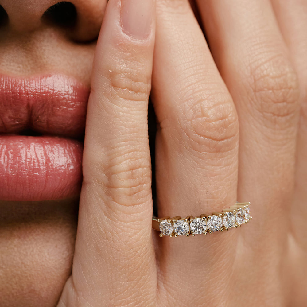 Chloe 7 Stone Lab Diamond Eternity Ring 1.00CT G/VS in 9K Gold