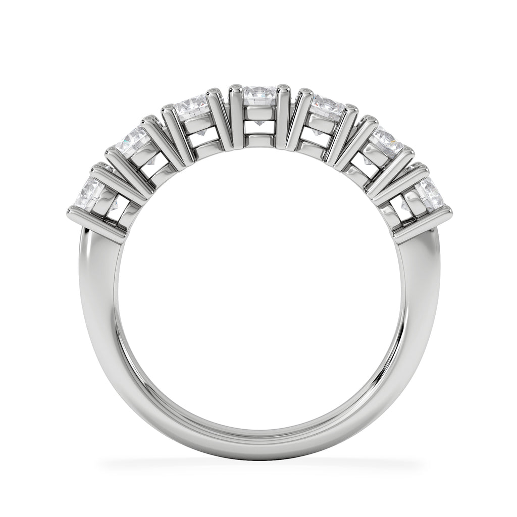 Chloe 7 Stone Lab Diamond Eternity Ring 1.50CT F/VS in 9K White Gold