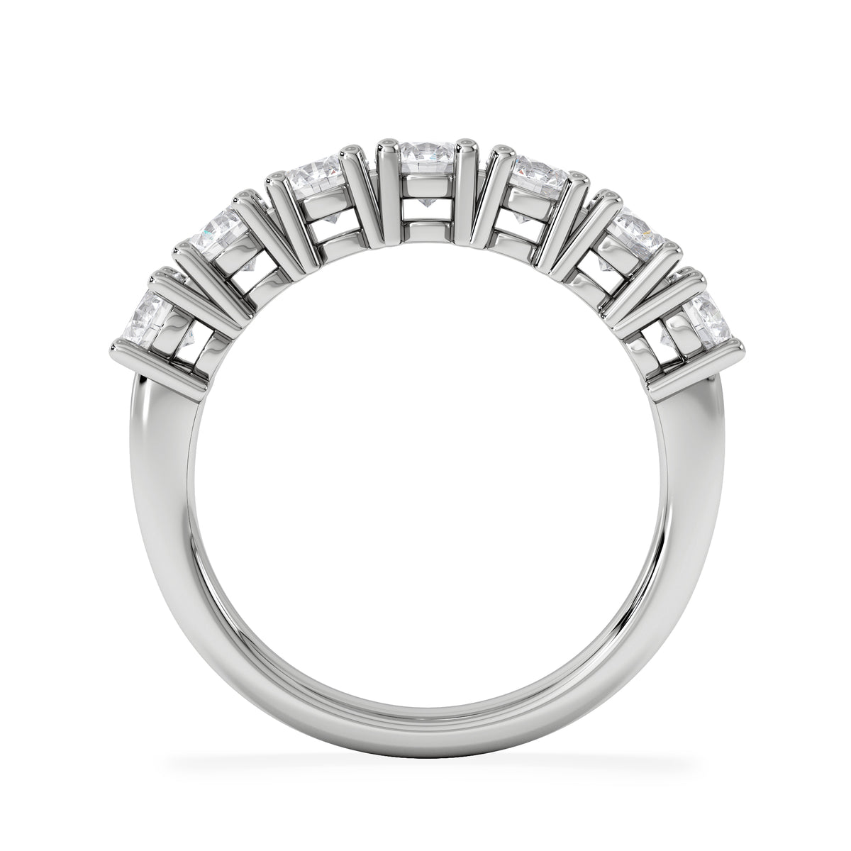 Chloe 7 Stone Lab Diamond Eternity Ring 1.50CT F/VS in 9K White Gold