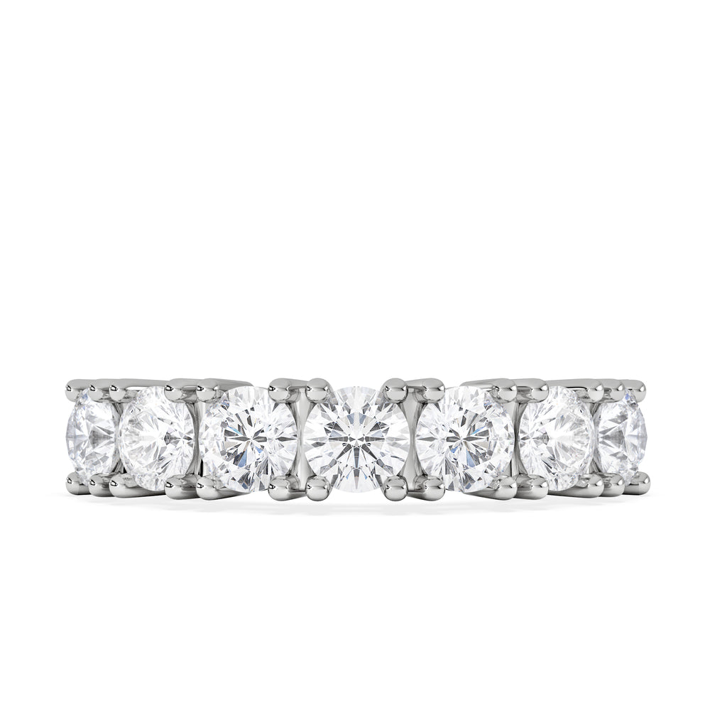 Chloe 7 Stone Lab Diamond Eternity Ring 1.50CT F/VS in 9K White Gold