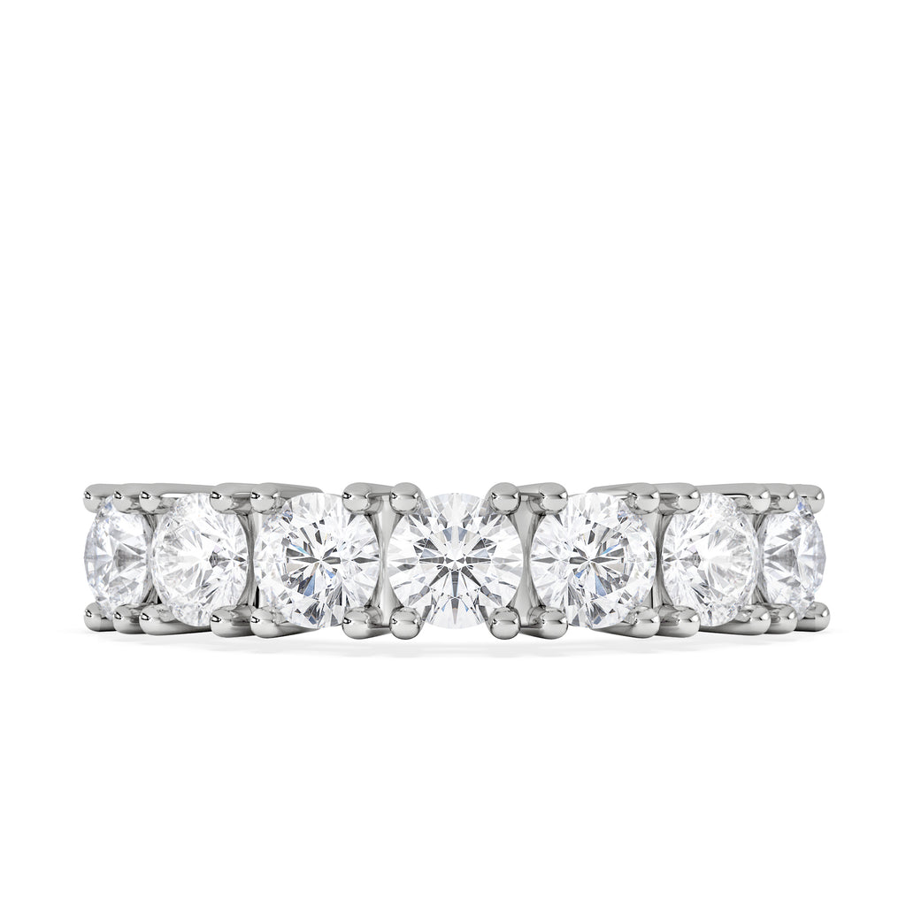Chloe 7 Stone Lab Diamond Eternity Ring 1.50CT F/VS in 9K White Gold