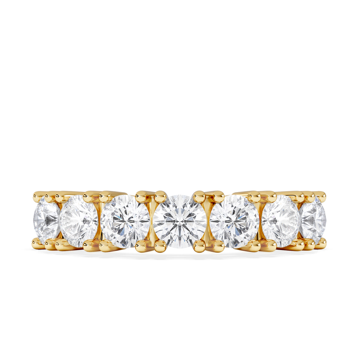 Chloe 7 Stone Lab Diamond Eternity Ring 1.50CT F/VS in 9K Gold