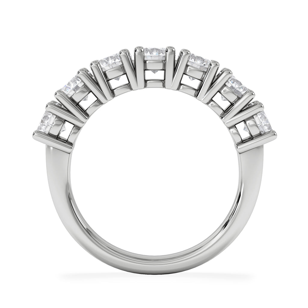 Chloe 7 Stone Lab Diamond Eternity Ring 2.00CT F/VS in 9K White Gold