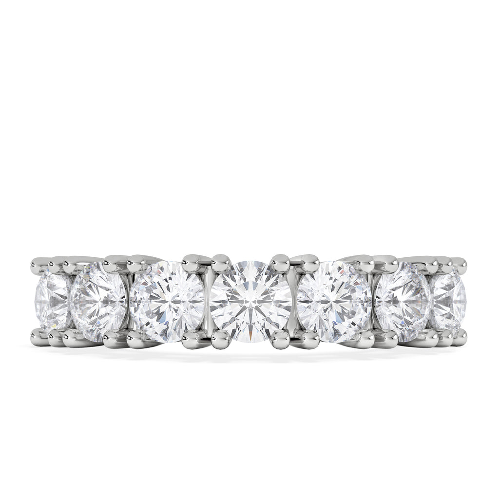 Chloe 7 Stone Lab Diamond Eternity Ring 2.00CT F/VS in 9K White Gold