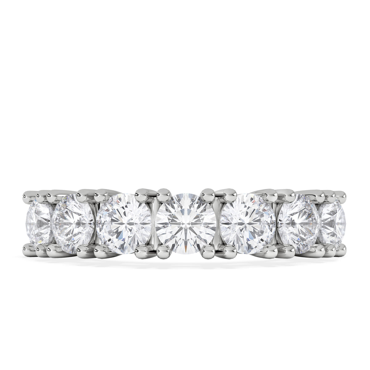 Chloe 7 Stone Lab Diamond Eternity Ring 2.00CT F/VS in 9K White Gold