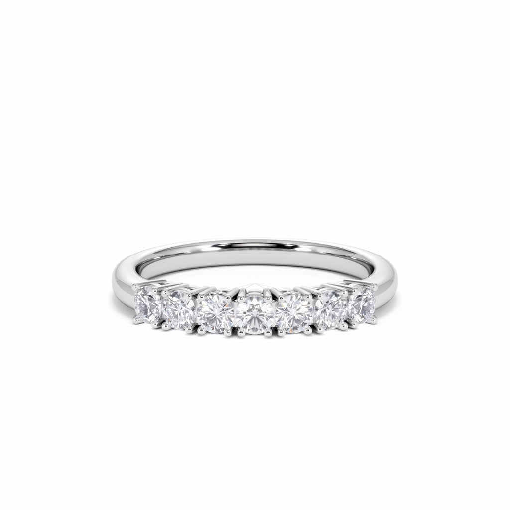 Chloe 18K White Gold 7 Stone Diamond Eternity Ring 0.50CT PK