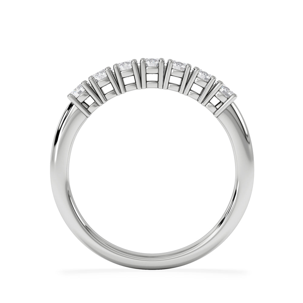 Chloe 7 Stone Lab Diamond Eternity Ring 0.50CT G/VS in 9K White Gold