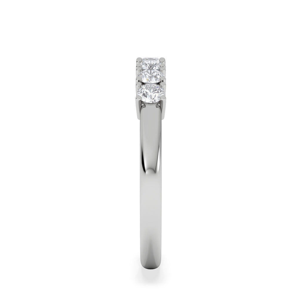 Chloe 18K White Gold 7 Stone Diamond Eternity Ring 0.75CT H/SI