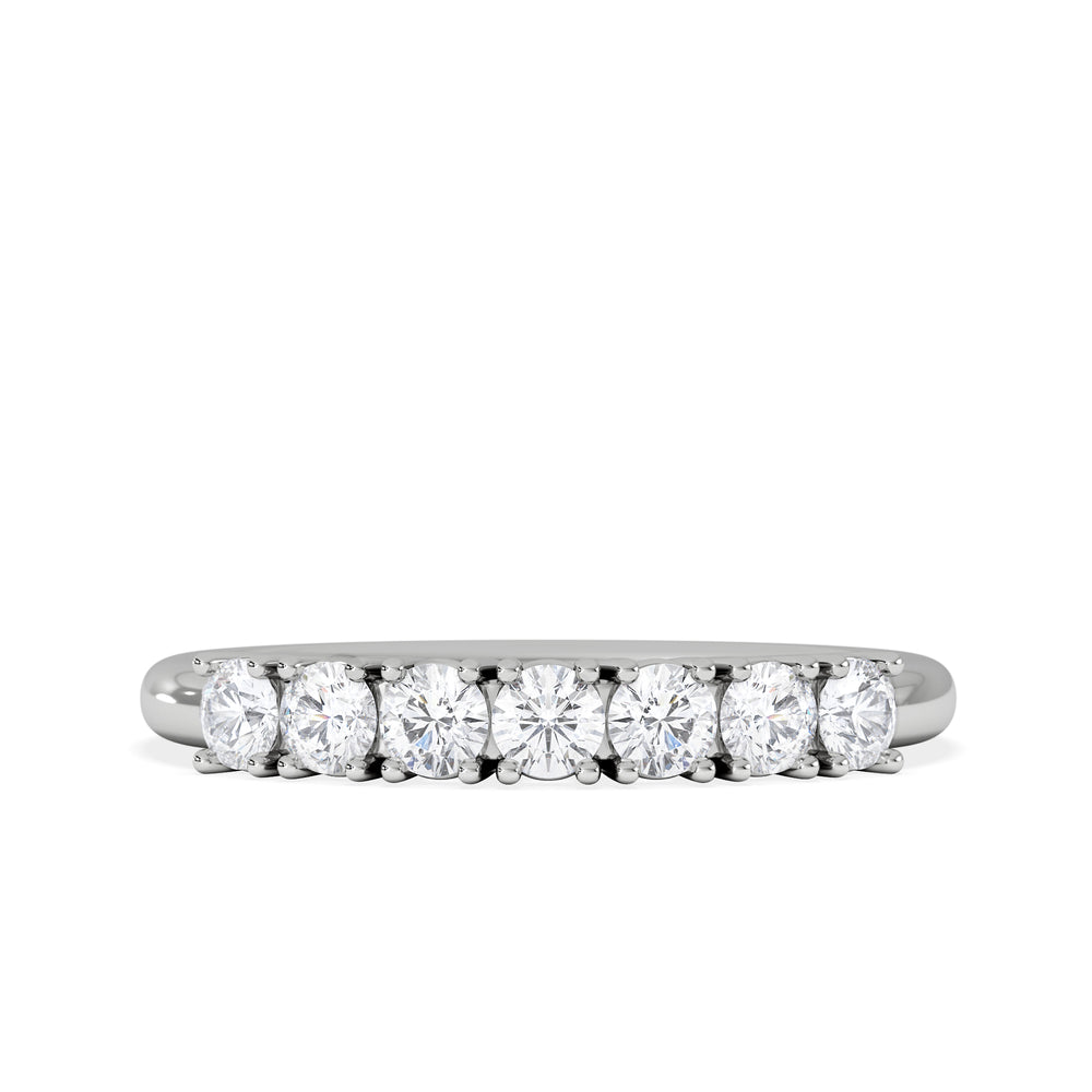 Chloe 7 Stone Lab Diamond Eternity Ring 0.50CT G/VS in 9K White Gold