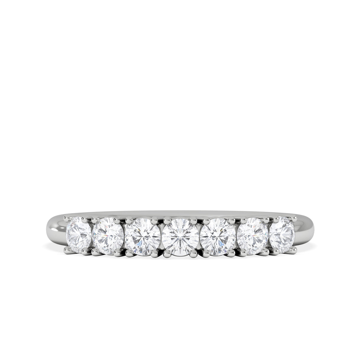 Chloe 18K White Gold 7 Stone Diamond Eternity Ring 0.75CT PK