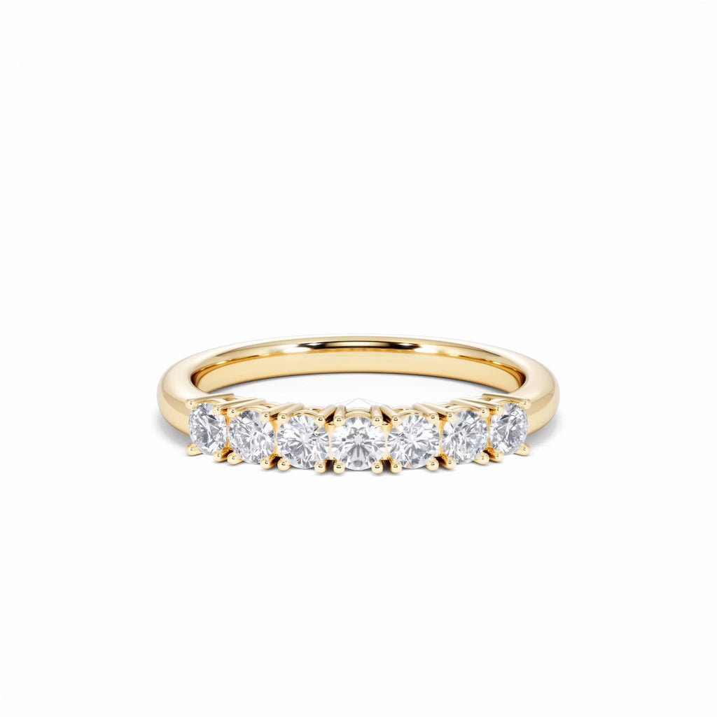 Chloe 18K Gold 7 Stone Diamond Eternity Ring 0.75CT G/VS