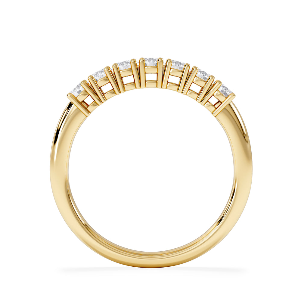 Chloe 7 Stone Lab Diamond Eternity Ring 0.50CT G/VS in 9K Gold