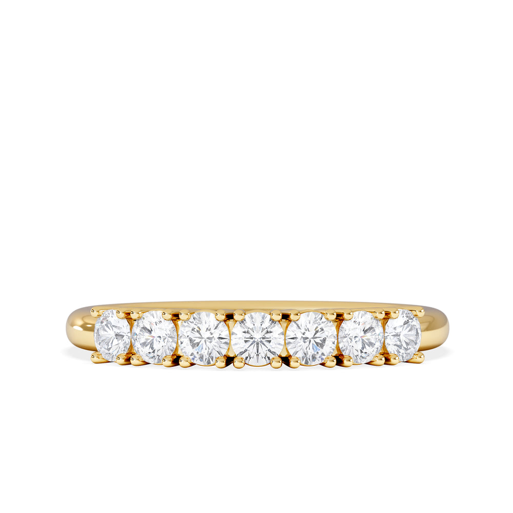 Chloe 7 Stone Lab Diamond Eternity Ring 0.50CT G/VS in 9K Gold