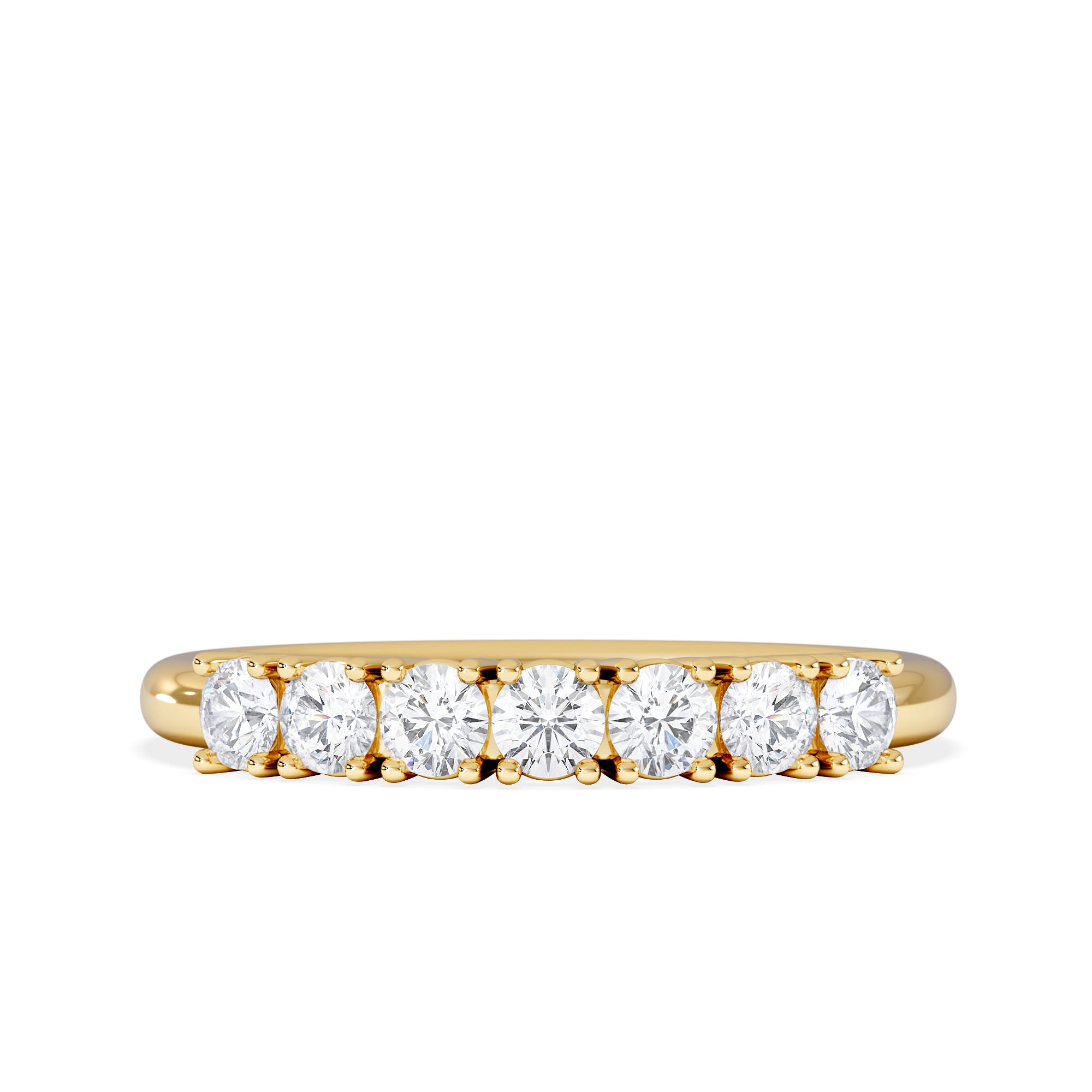 Chloe 7 Stone Lab Diamond Eternity Ring 0.50CT G/VS in 9K Gold