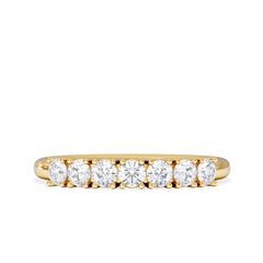 Chloe 18K Gold 7 Stone Diamond Eternity Ring 0.50CT H/SI