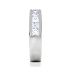 Eterna Lab Diamond Princess Cut Half Eternity Ring 1.50ct F/VS in 9K White Gold
