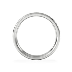 Eterna Lab Diamond Princess Cut Half Eternity Ring 0.30ct H/SI in 925 Silver