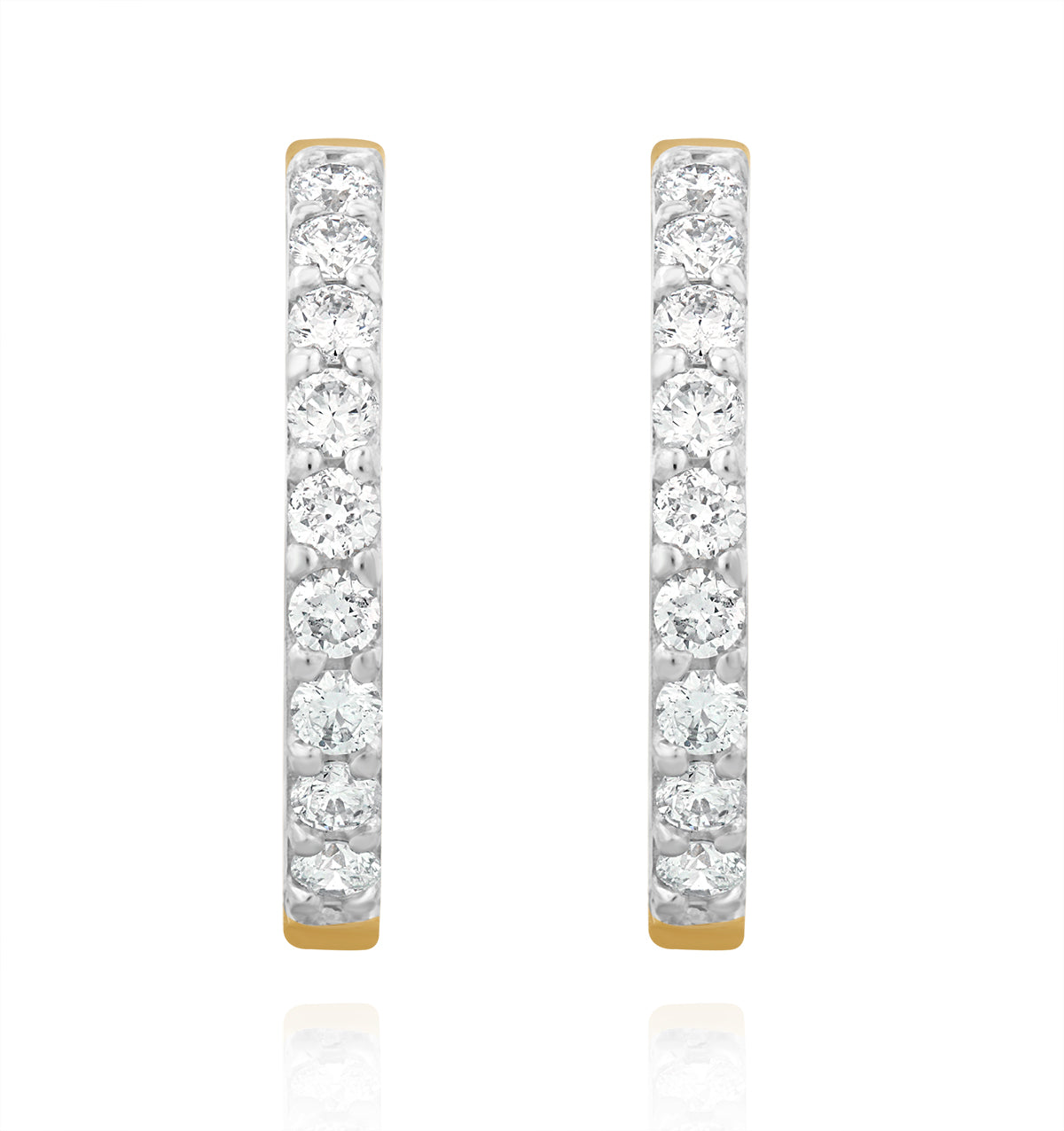 Comfort Huggie Lab Diamond Earrings 0.25ct H/Si in 9K Gold