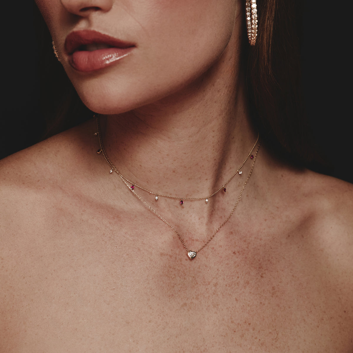 Ruby and Diamond Necklace in 18K Gold - Vivara Collection