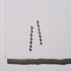 Solis 0.40ct Round Cut Lab Diamond Drop Earrings in Sterling Silver