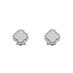 Florence 0.08ct Lab Diamond Halo Stud Earrings in Sterling Silver