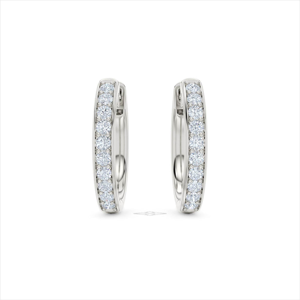 Heritage 0.50ct Lab Diamond Hoop Earrings in Sterling Silver