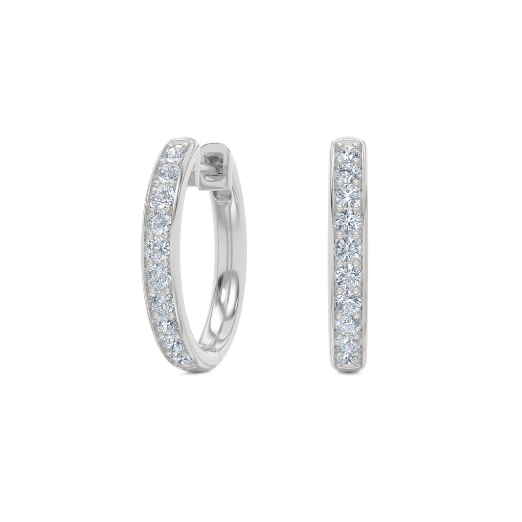 Heritage 0.50ct Lab Diamond Hoop Earrings in Sterling Silver