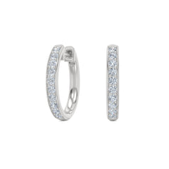 Heritage 0.50ct Lab Diamond Hoop Earrings in Sterling Silver