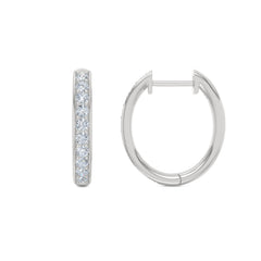 Heritage 0.50ct Lab Diamond Hoop Earrings in Sterling Silver