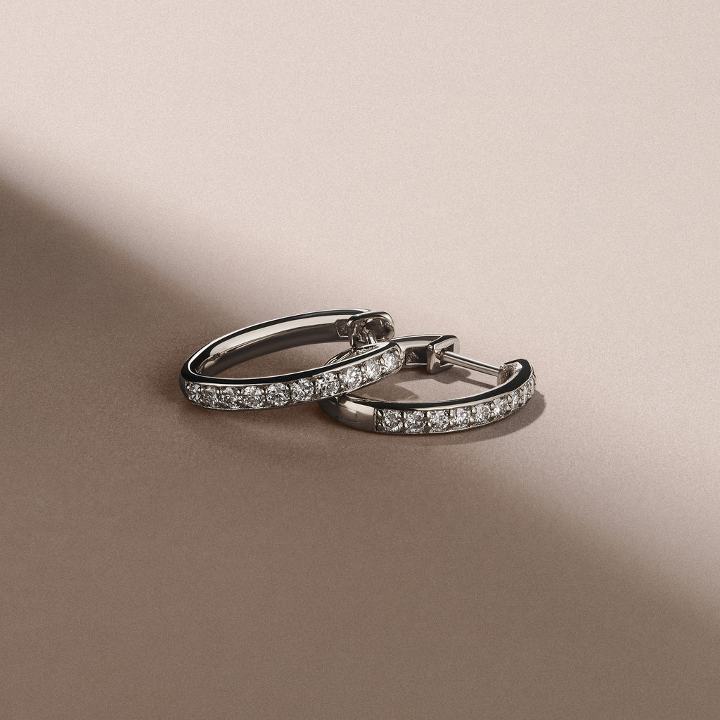 Heritage 0.50ct Lab Diamond Hoop Earrings in Sterling Silver