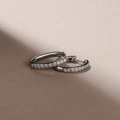 Heritage 0.50ct Lab Diamond Hoop Earrings in Sterling Silver
