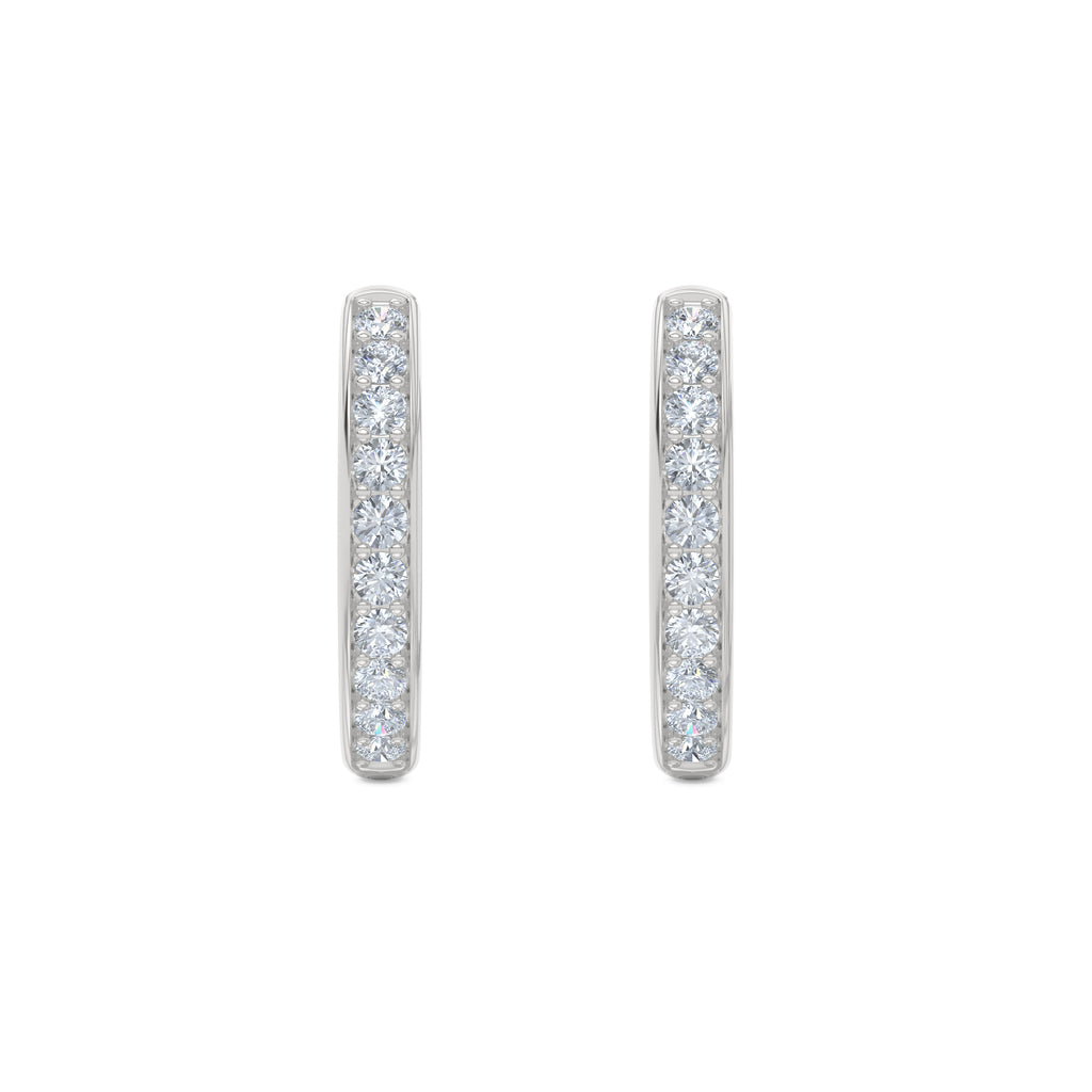Heritage 0.50ct Lab Diamond Hoop Earrings in Sterling Silver