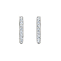 Heritage 0.50ct Lab Diamond Hoop Earrings in Sterling Silver