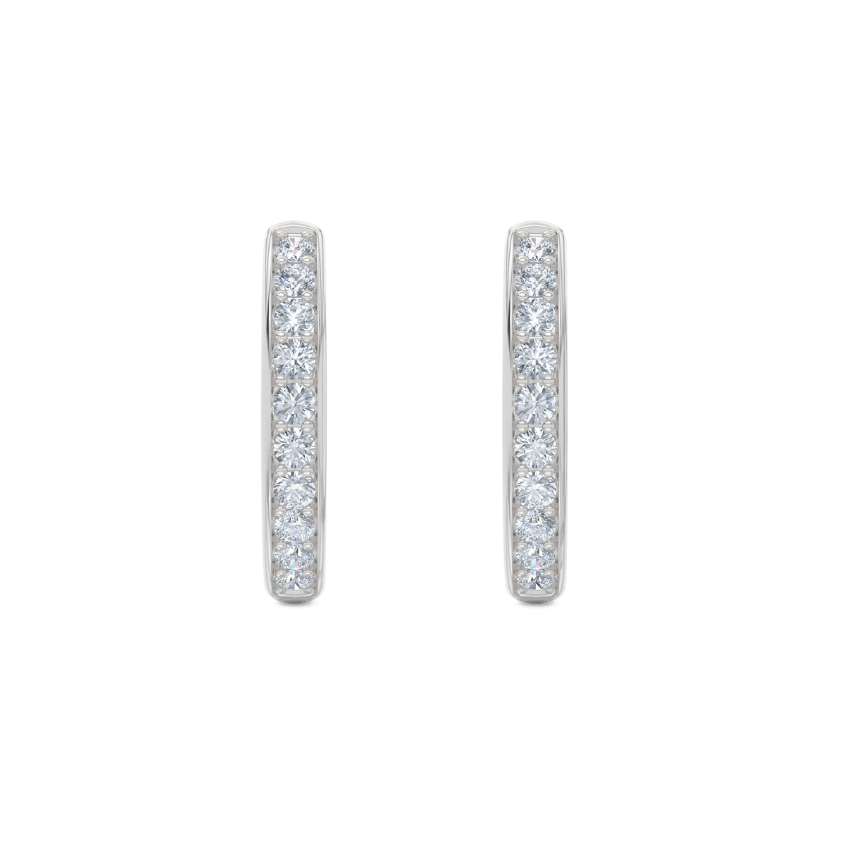 Heritage 0.50ct Lab Diamond Hoop Earrings in Sterling Silver