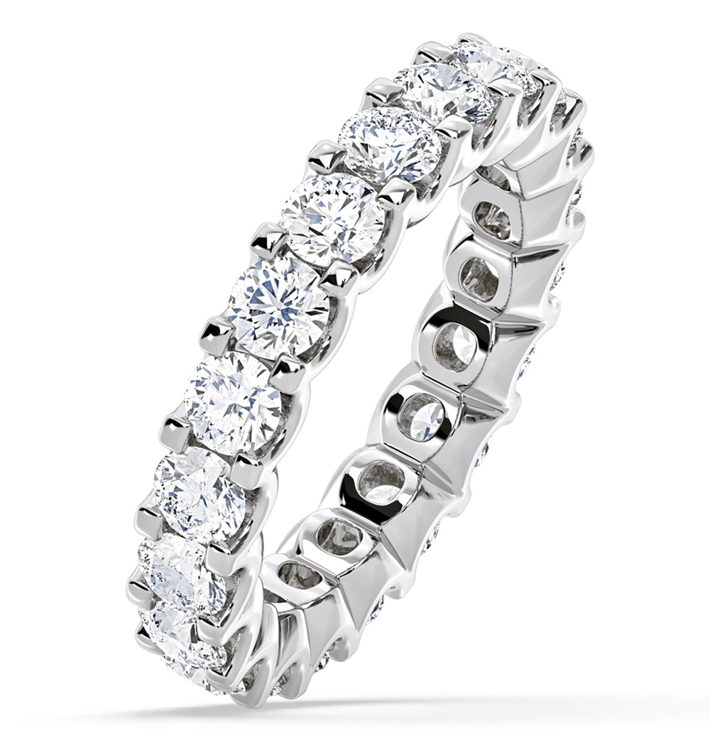 Eternity Ring Chloe Platinum Diamond 3.00ct G/Vs