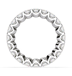 Chloe Lab Diamond Eternity Ring 18K White Gold Claw Set 3.00ct G/Vs