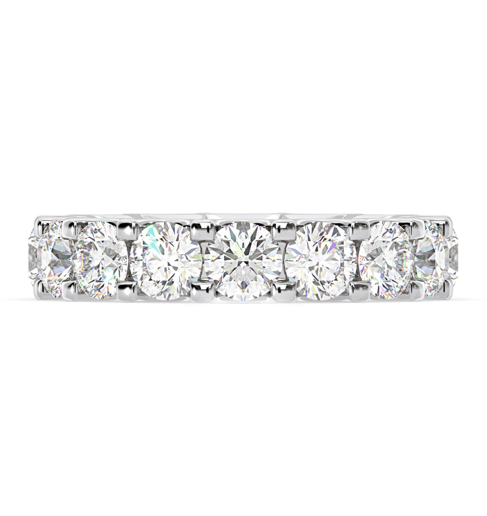 Eternity Ring Chloe Platinum Diamond 5.00ct H/Si