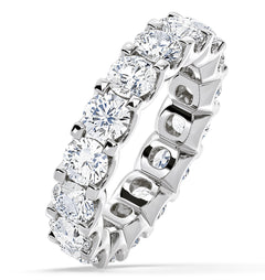 Eternity Ring Chloe Platinum Diamond 5.00ct H/Si