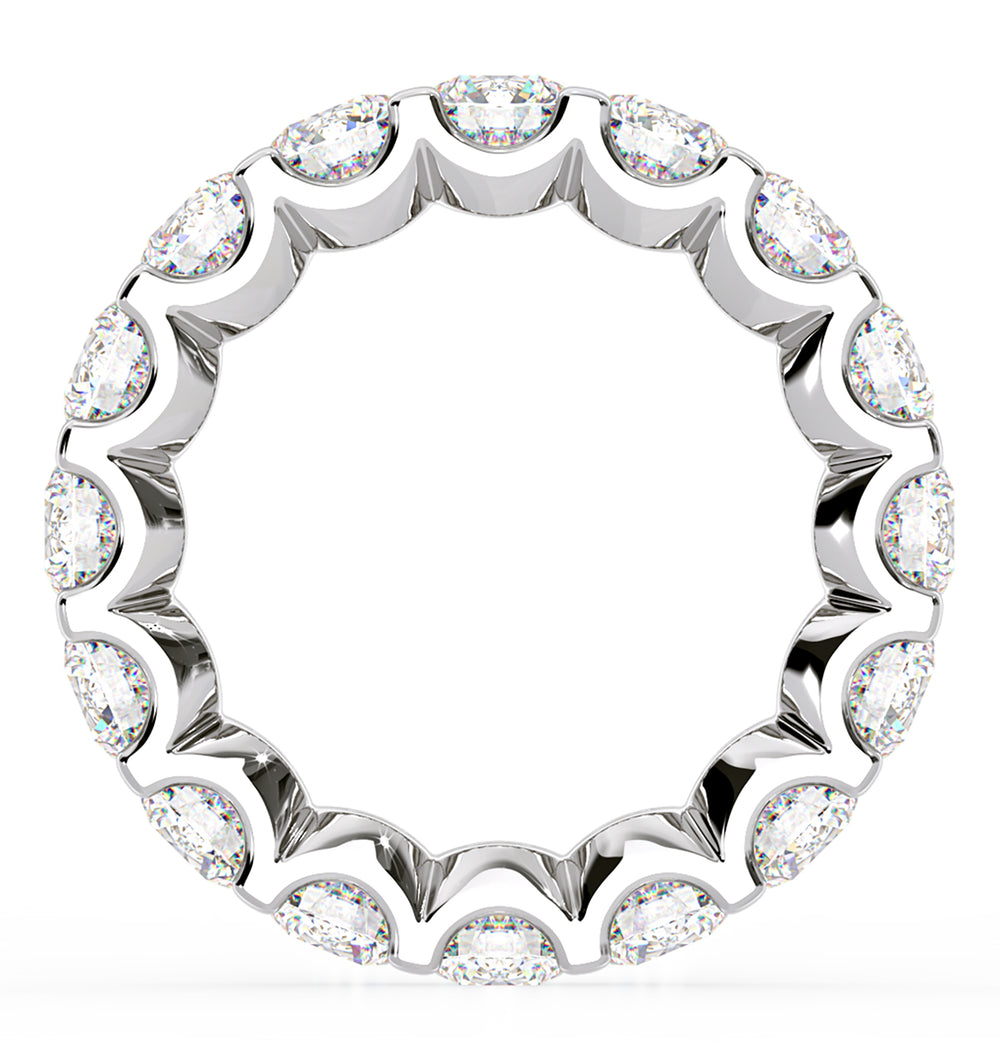Eternity Ring Chloe Platinum Diamond 5.00ct H/Si