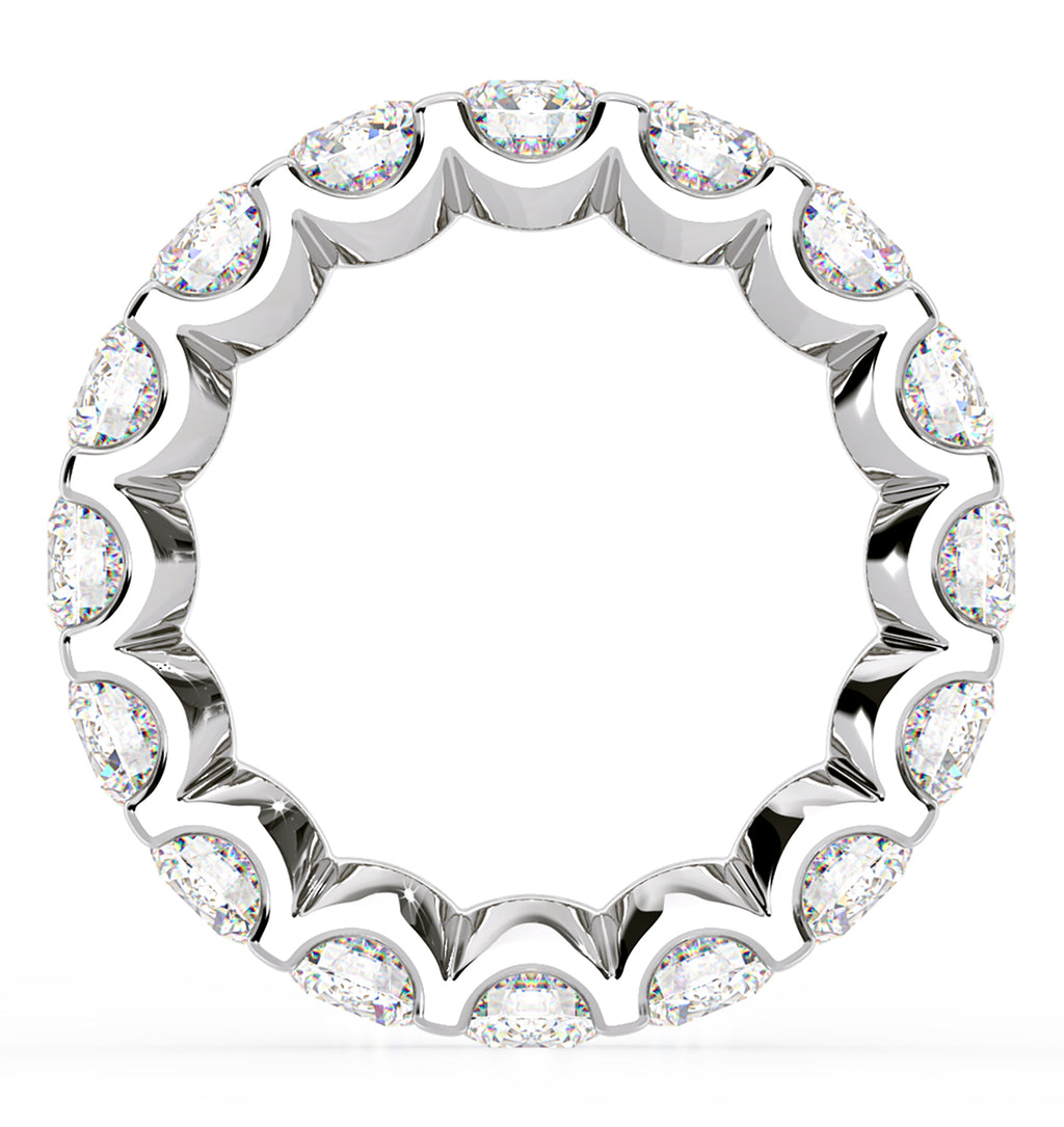 Eternity Ring Chloe Platinum Diamond 5.00ct H/Si